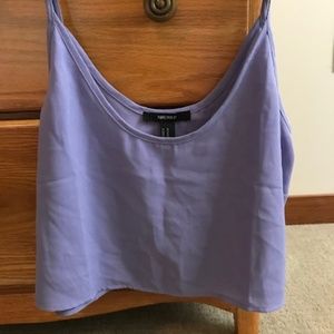 Forever 21 Lilac Cropped Tank Top